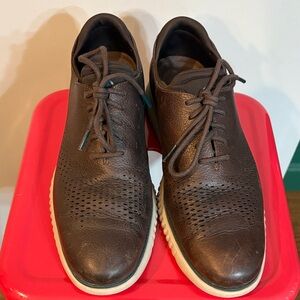 Cole Haan Dark Brown Leather Oxfords